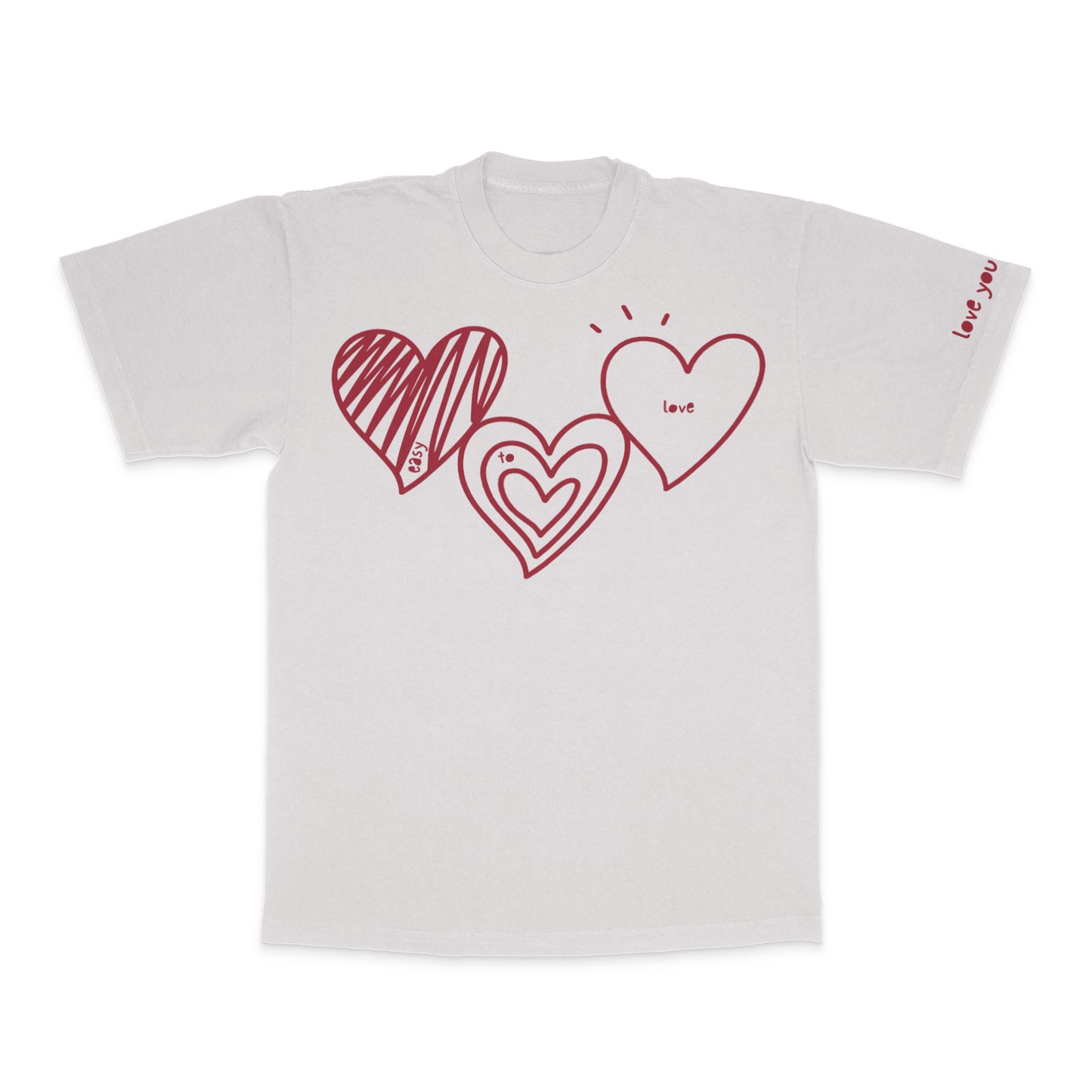 easy to love t-shirt in blush (customizable)